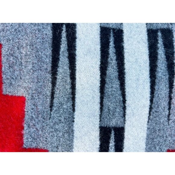 Pendleton Hidatsa Earth Pattern Blanket Remnants Am Indian College Fund 66.5x 63 - Picture 11 of 15